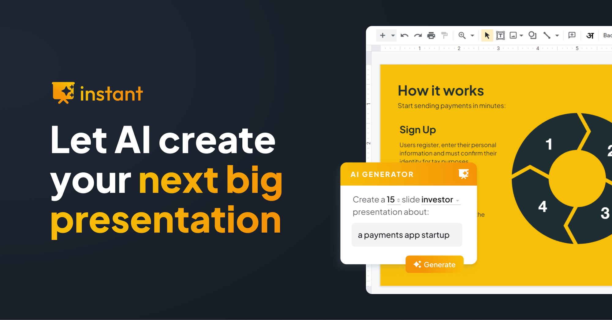 Instant - Generate stunning presentations with AI